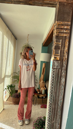 LAWRENCE rosa, camiseta