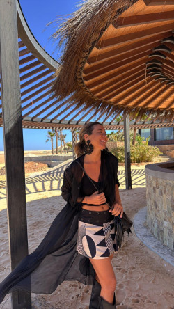 NUKU beige/negro, mini falda reversible