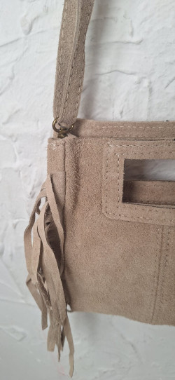 ALVARO, taupe, bandolera