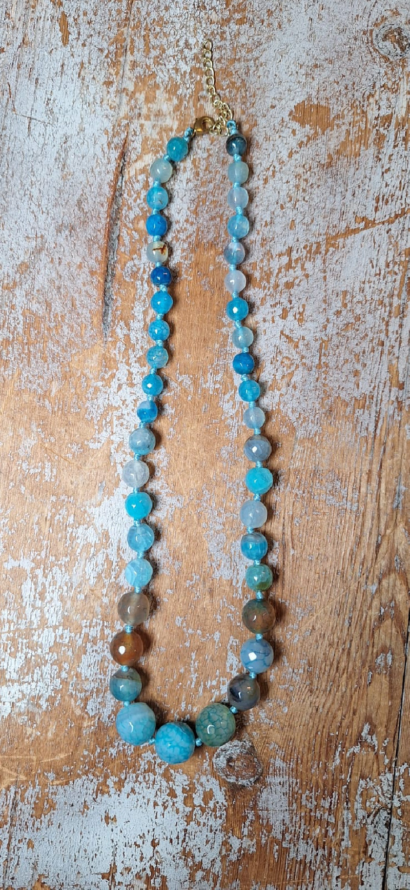 SAGITARIO azul, collar piedras SAGITARIO azul, collar piedras