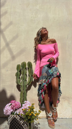 SERENATA multicolor, falda irregular