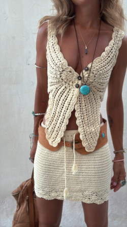 MARILIA , conjunto crochet