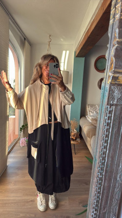 MAGALI beige/negra, sudadera