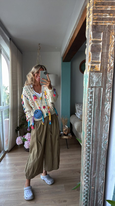 AMARFI  camel, pantalón