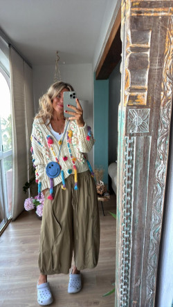 AMARFI  camel, pantalón