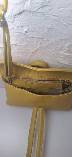 QUECO aceituna, bolso piel