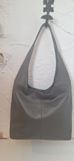 IMAG gris, bolso piel