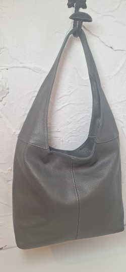 IMAG gris, bolso piel