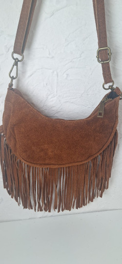 MALU marrón, bolso ante