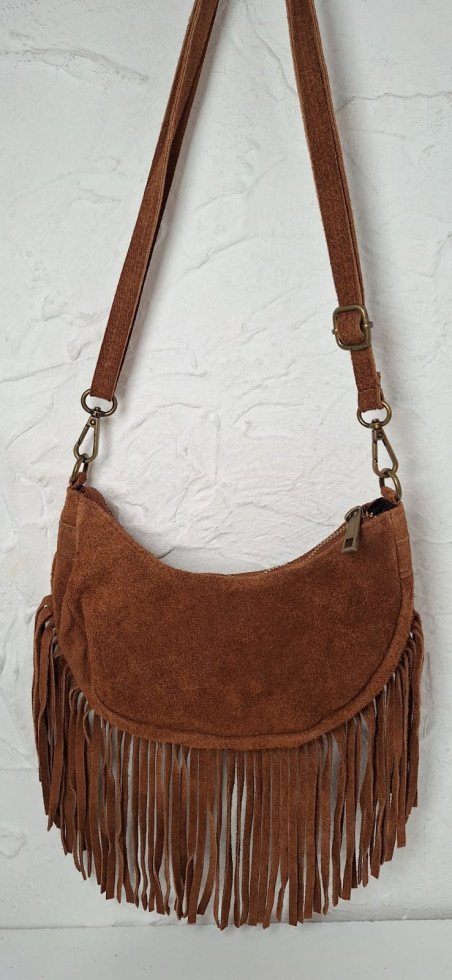 MALU marrón, bolso ante