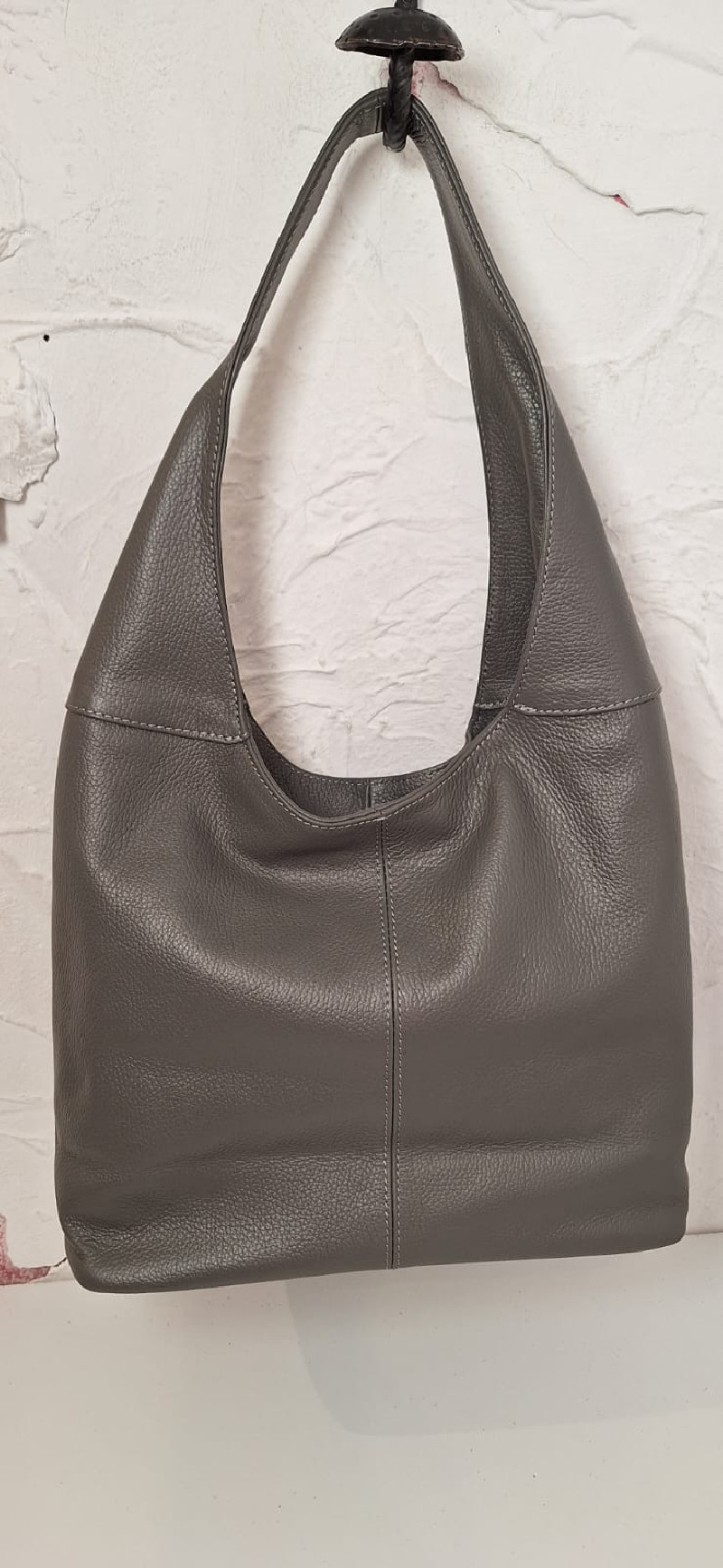 IMAG gris, bolso piel