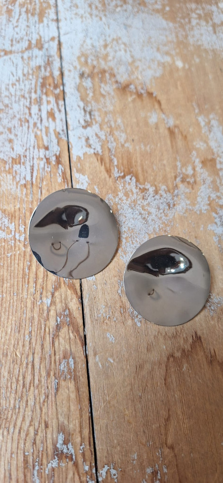 DOT plata, pendientes