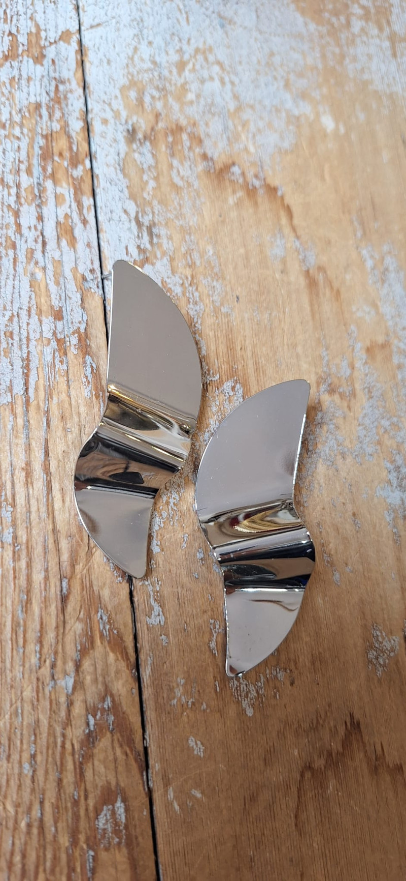 RAYO plata, pendientes