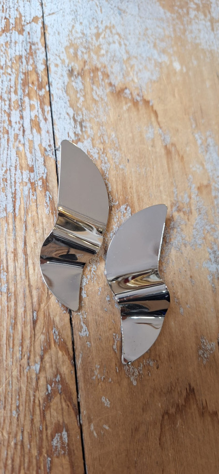 RAYO plata, pendientes