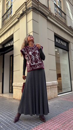 PAYS burdeos, chaleco