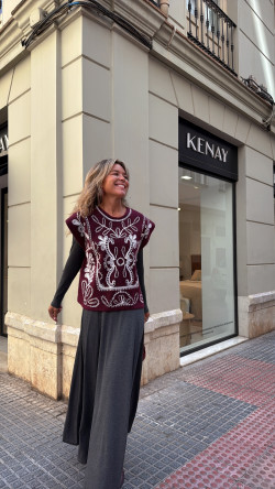 PAYS burdeos, chaleco