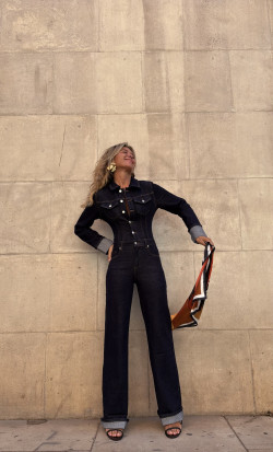 MUNDY azul oscuro, mono