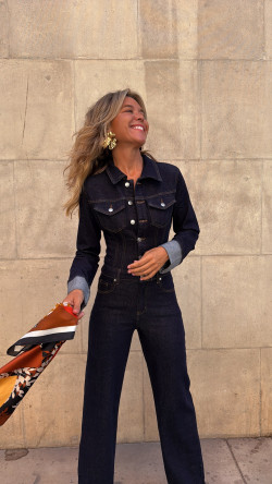 MUNDY azul oscuro, mono