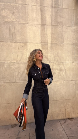 MUNDY azul oscuro, mono