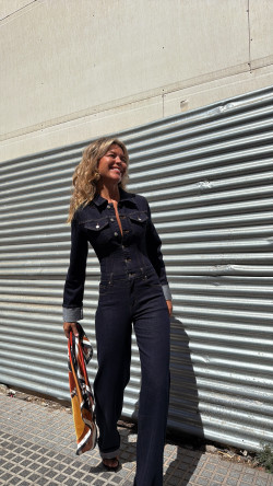 MUNDY azul oscuro, mono