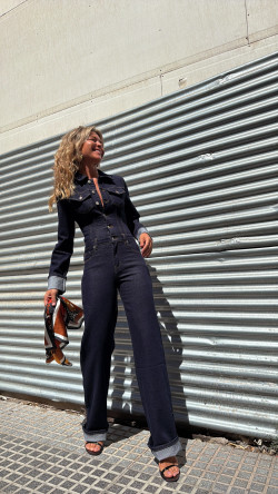 MUNDY azul oscuro, mono