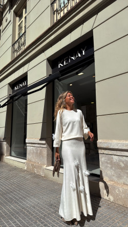 KENSI taupe, bota strass