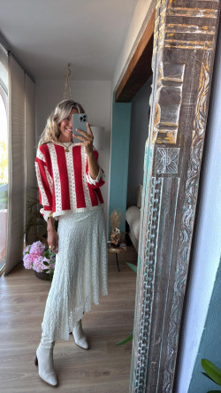 TRIANA blanco/rojo, jersey