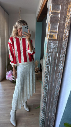 TRIANA blanco/rojo, jersey