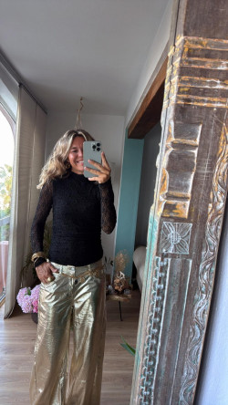 BELE dorado, pantalon