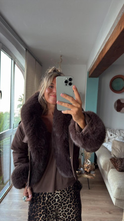 ABRICOT marron, anorak