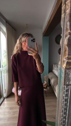 RIAÑO conjunto, burdeos