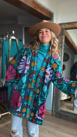 COMERTI chaqueta bordada