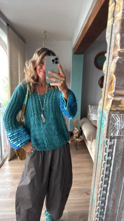 SATELITE jersey, turquesa