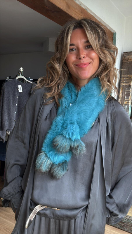 RAVEN bufanda, turquesa