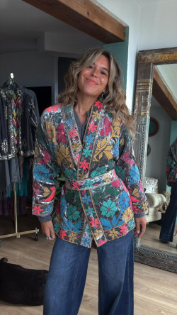 OFERIA chaqueta bordada