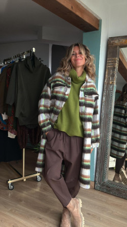 KORTEL pantalón, chocolate