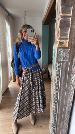 KLODIA falda cuadros