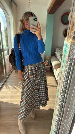 KLODIA falda cuadros