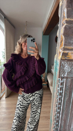 MIRNOR jersey berenjena