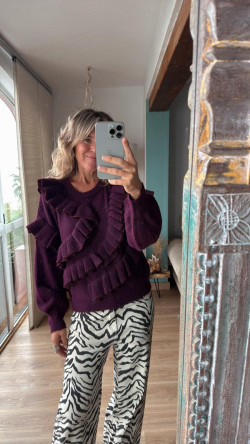 MIRNOR jersey berenjena