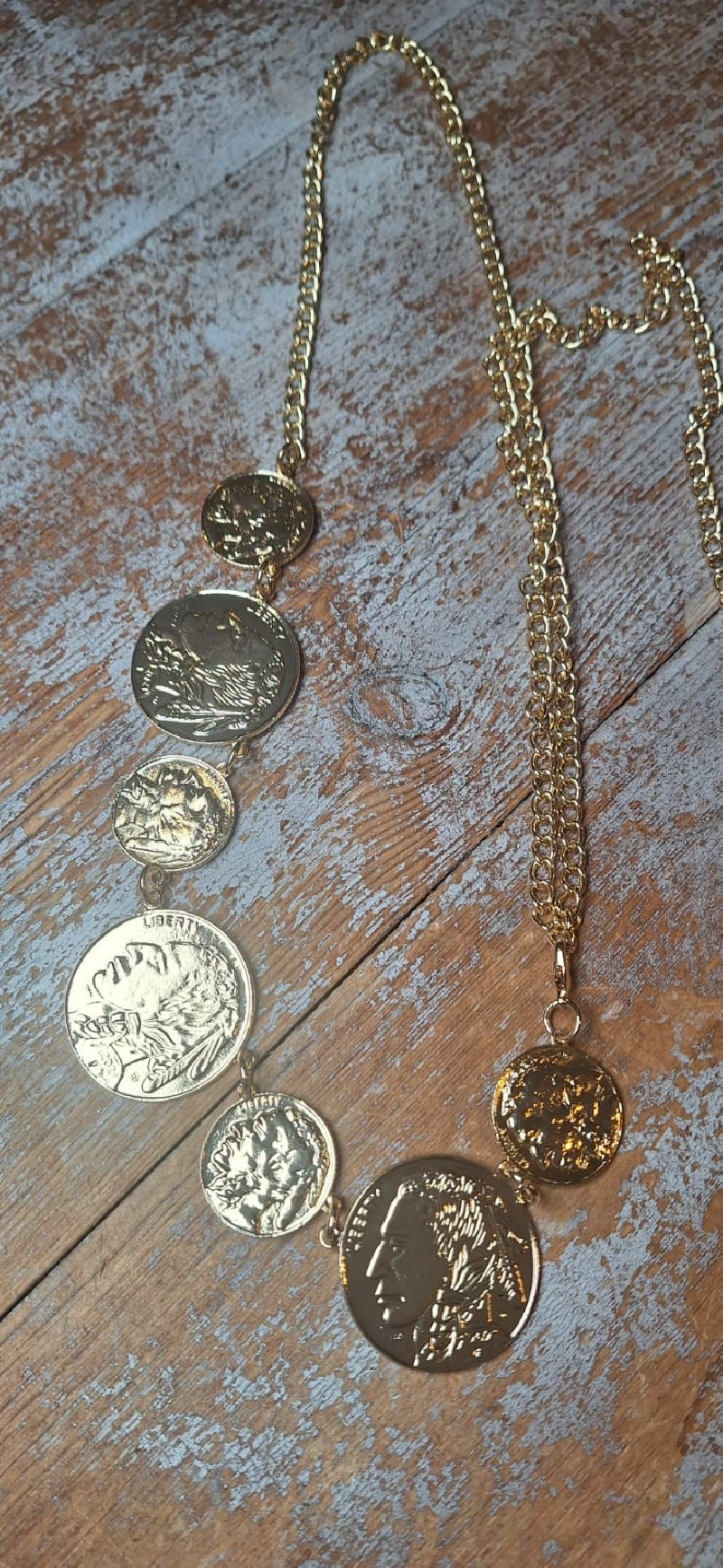 CETE cinturón/collar, dorado