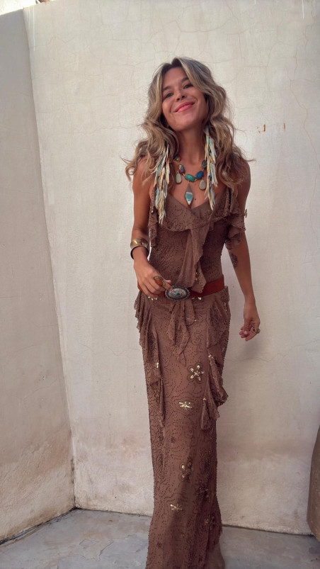 ESTHER vestido, camel