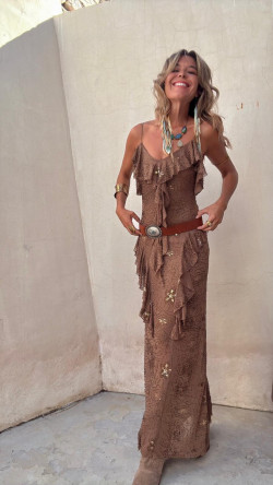 ESTHER vestido, camel