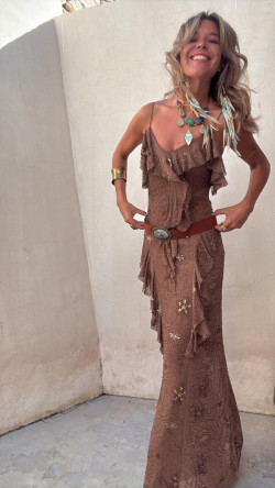 ESTHER vestido, camel