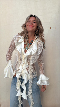 MILEYA camisa, hueso