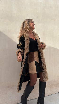 DEBORA top encaje, negro