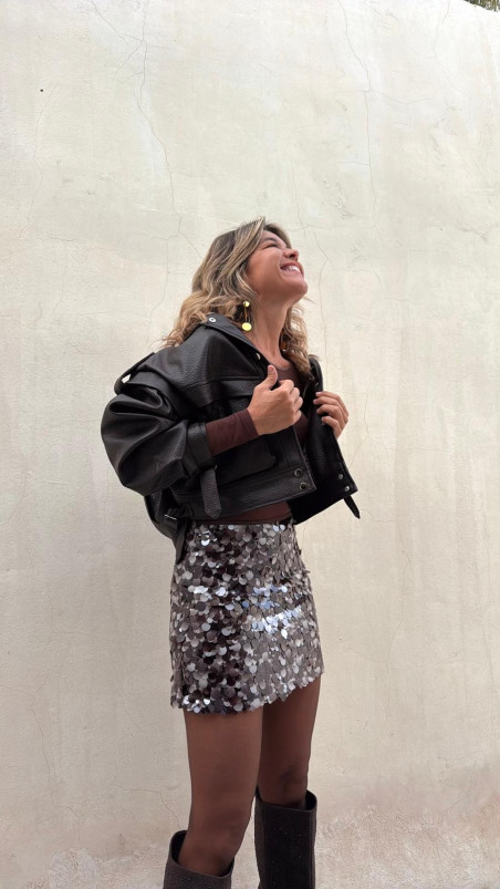 RIHANA falda lentejuelas