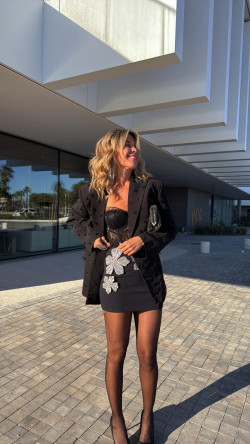 EMI minifalda negro/plata