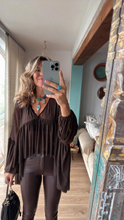 BERENA pantalón, chocolate