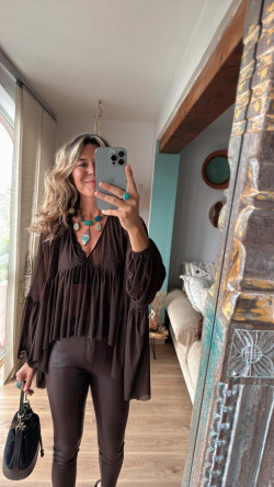 DANA marrón, blusa